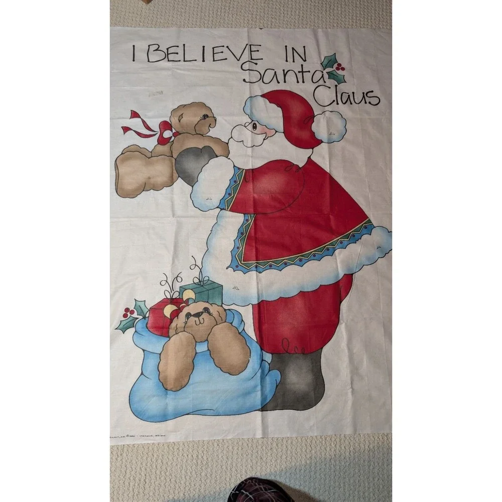 Daisy Kingdom Door Panel I Believe In Santa Vintage 1990 35x44”